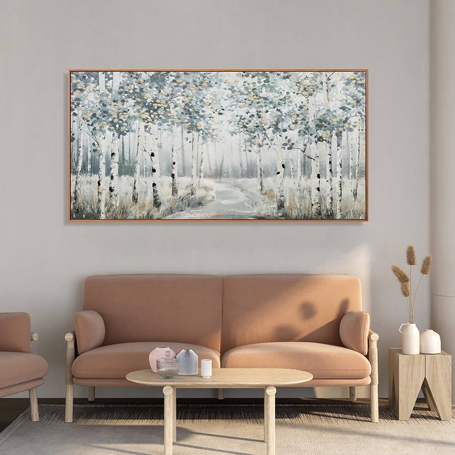 Amazon.com: Wall Art For Living Room Framed Natural